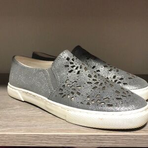 Jack Rogers silver sneakers